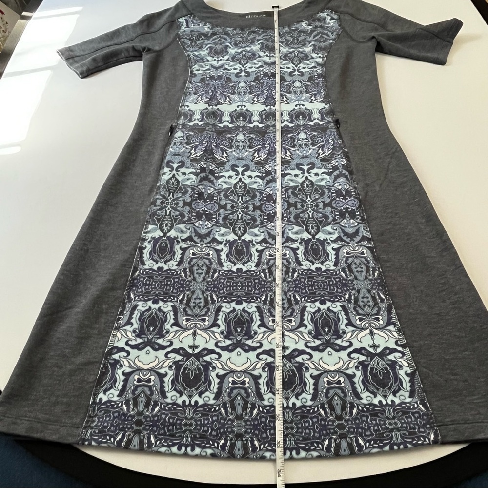Title Nine Gray and Blue Short Sleeve Dress size small - Picture 9 of 9